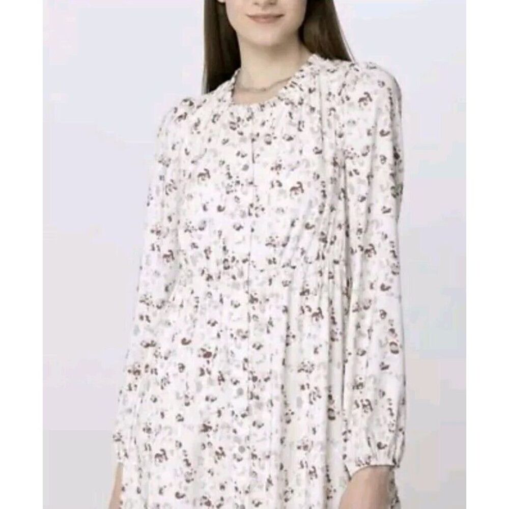 FRYE AND CO. Cream Floral Midi Dress